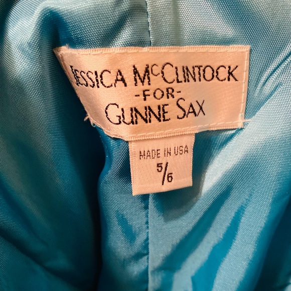 NEW Jessica McClintock Blue Party Dress - Picture 5 of 7